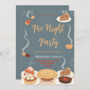 Pie Sharing Night Party Invitation – Sweet & Cozy