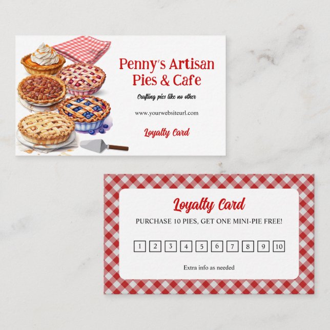 Pie Shoppe Loyalty Card (Front/Back)
