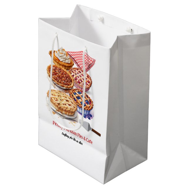 Pie Shoppe Medium Gift Bag (Front Angled)