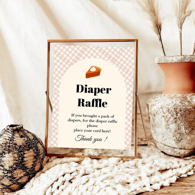 Pie Thankgiving Diaper raffle baby shower sign (Creator Uploaded)