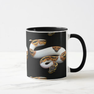 piebald ball python mug