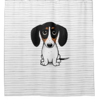 Piebald Dachshund Cute Cartoon Puppy Dog
