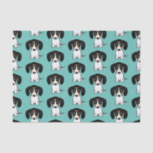 Piebald Dachshund Cute Dog Patterned Tissue Paper