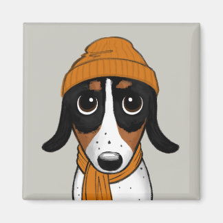 Piebald Dachshund | Cute Hipster Dog Magnet