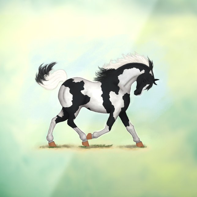Piebald Overo Pinto Horse Decal (Sheet 3)