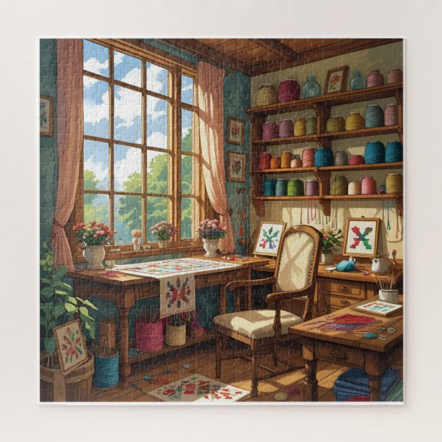 Piece by Piece-Stitch by Stitch Puzzle for Crafter (Vertical)