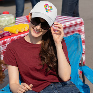 Piece, Love & Polyominoes Trucker Hat