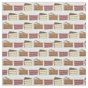 Piece of Cake Chocolate Yellow Layer Cakes Fabric