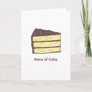 Piece of Cake Layer Slice Congratulations Card