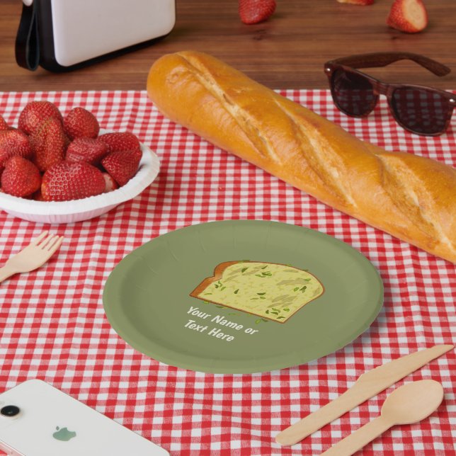 Piece of Garlic Bread - Herby Side Dish - own text (Picnic)