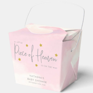 Piece of Heaven Clouds Baby Shower Favour Box