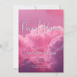 Piece of Heaven is on the way Dreamy Magical Invitation
