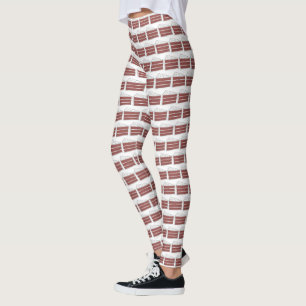 Piece of Red Velvet Layer Cake Slice Baking Foodie Leggings