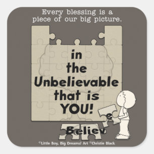 Piece of the Big Picture Square Sticker