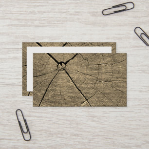 Piece of wood image cover business card