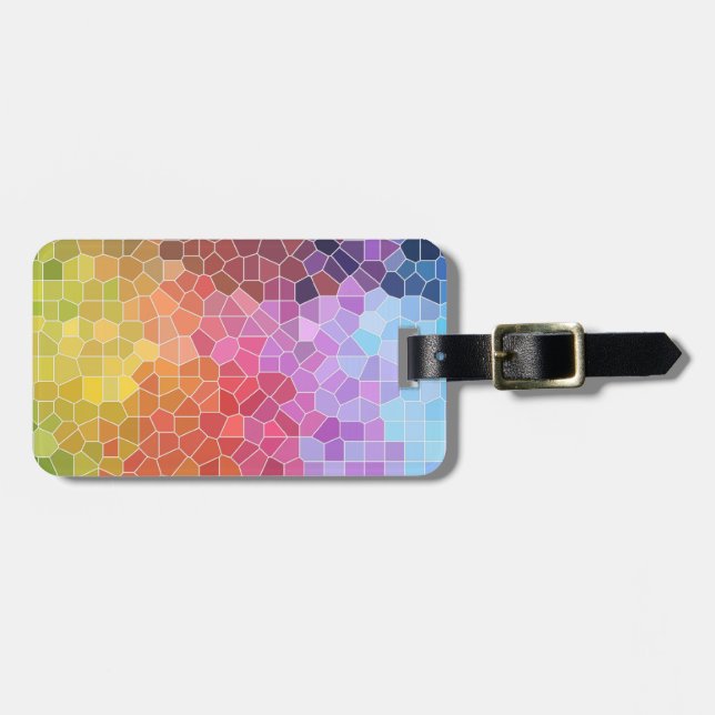 Pieces of Colour Personalised Luggage Tag (Front Horizontal)