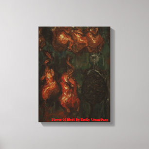 Pieces of Meat Canvas Print