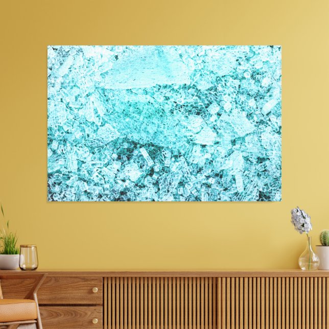 pieces of mental integration canvas print (Insitu(LivingRoom))