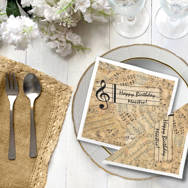 Pieces of Vintage Music IDE389 Napkin (Creator Uploaded)