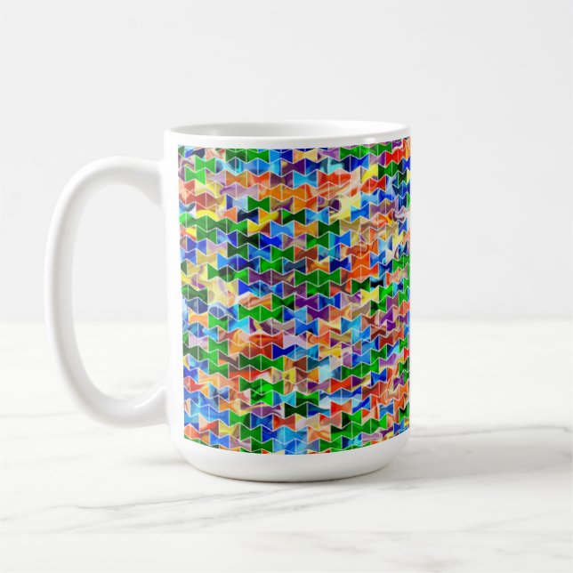 Piecewise Bowties Swirl 15oz Mug (Left)