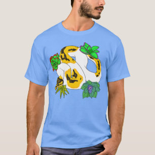 Pied Ball Python with Succulents T-Shirt