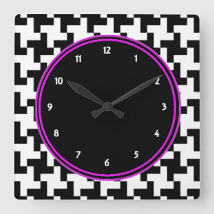 Pied de Poule Wall Clock