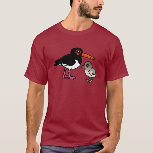 Pied Oystercatcher with chick T-Shirt (Front)