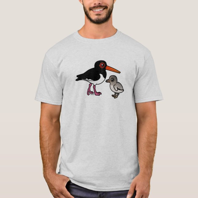 Pied Oystercatcher with chick T-Shirt (Front)
