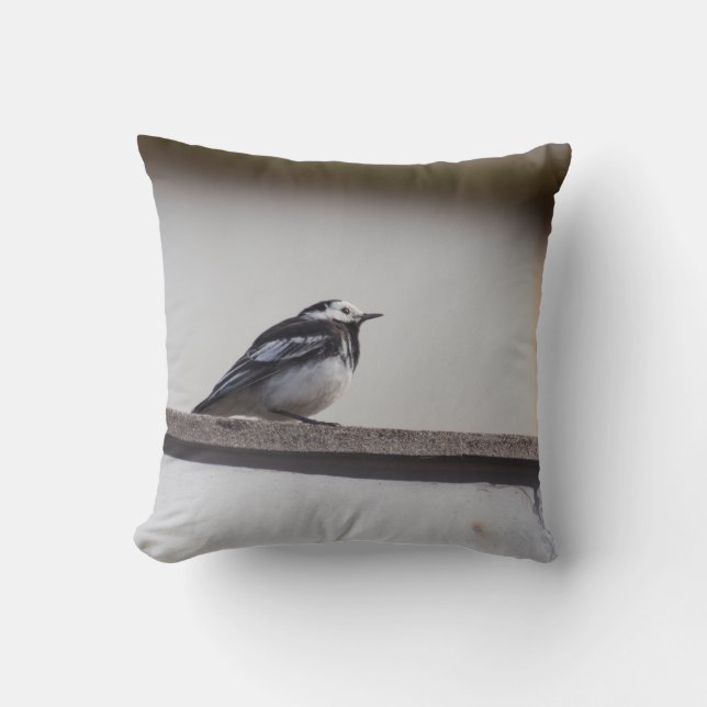 Pied Wagtail Cushion (Front)