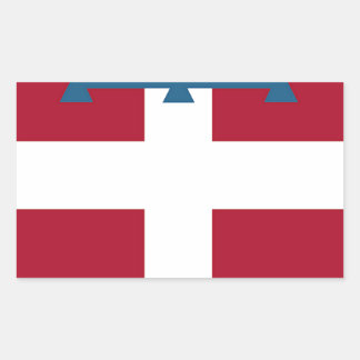 Piedmont (Italy) Flag Rectangular Sticker