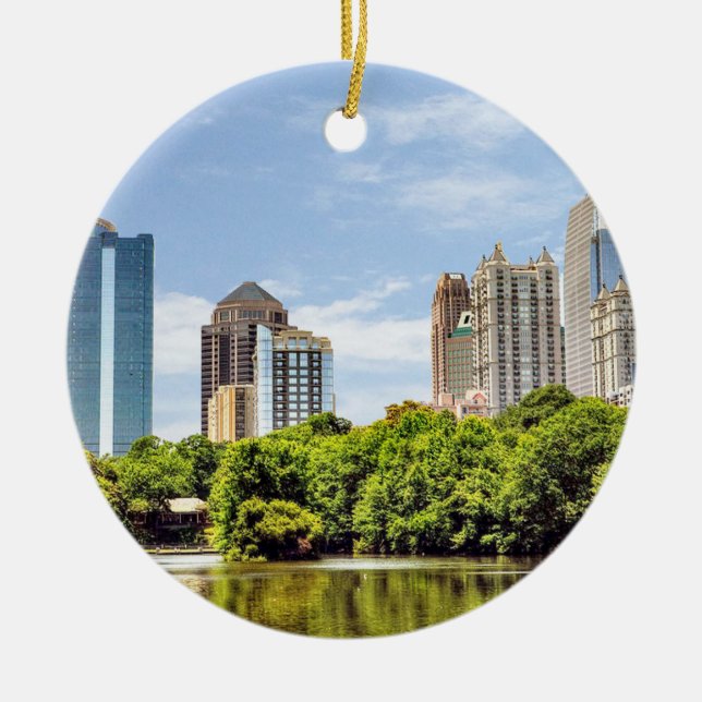 Piedmont Park, Piedmont Park Atlanta,Piedmont Park Ceramic Tree Decoration (Front)