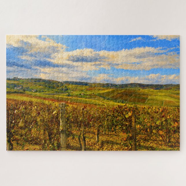 Piedmont Vineyard Landscape Jigsaw Puzzle (Horizontal)