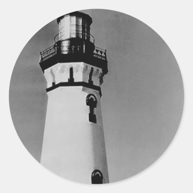 Piedras Blancas Lighthouse Classic Round Sticker (Front)