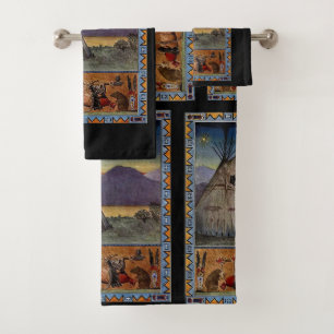"Piegan-Blackfoot" Bath Towel Set