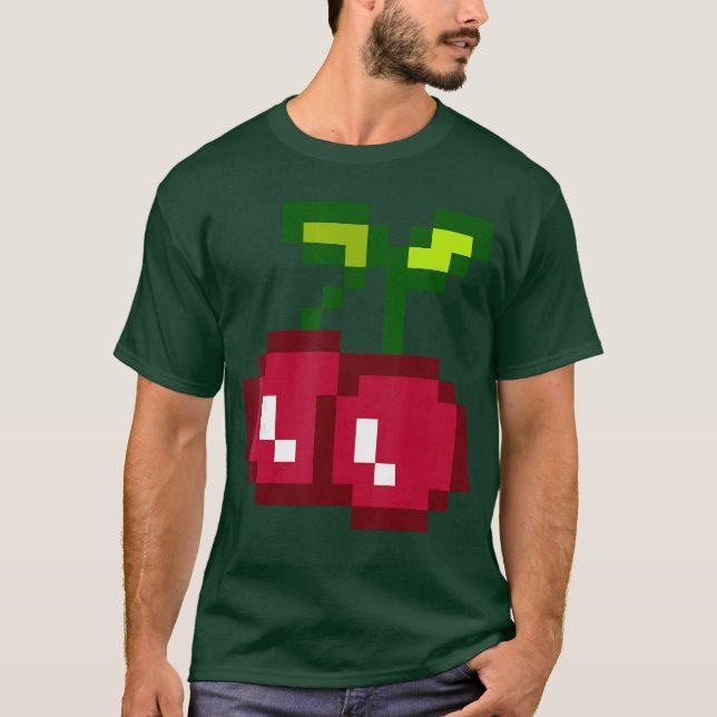 Piel Cherries 80s Video Game Halloween Costume Eas T-Shirt (Front)