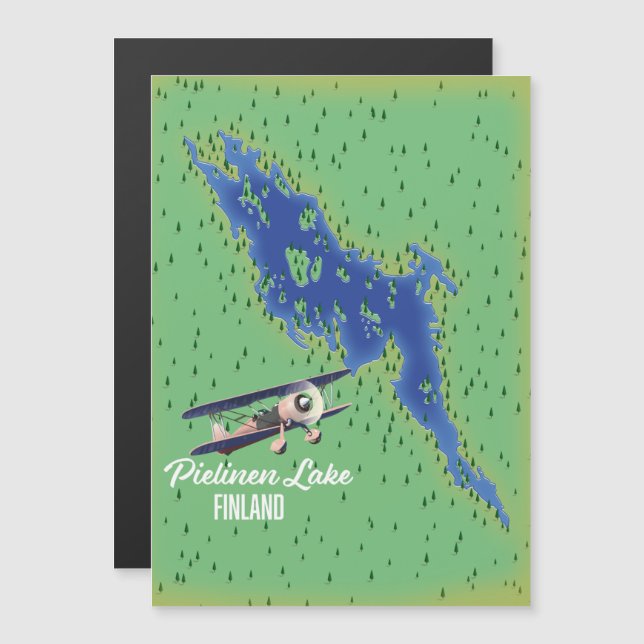 Pielinen Lake Finland map (Front/Back)