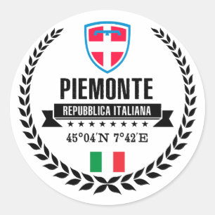 Piemonte Classic Round Sticker