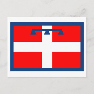 Piemonte flag postcard