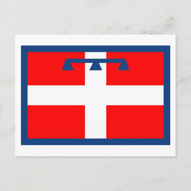 Piemonte flag postcard (Front)