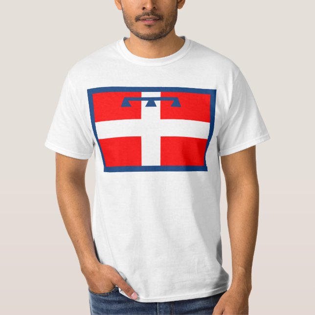 Piemonte, Italy flag T-Shirt (Front)