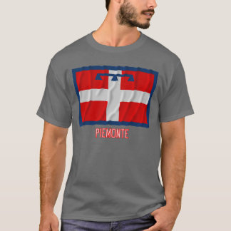 Piemonte waving flag with name T-Shirt