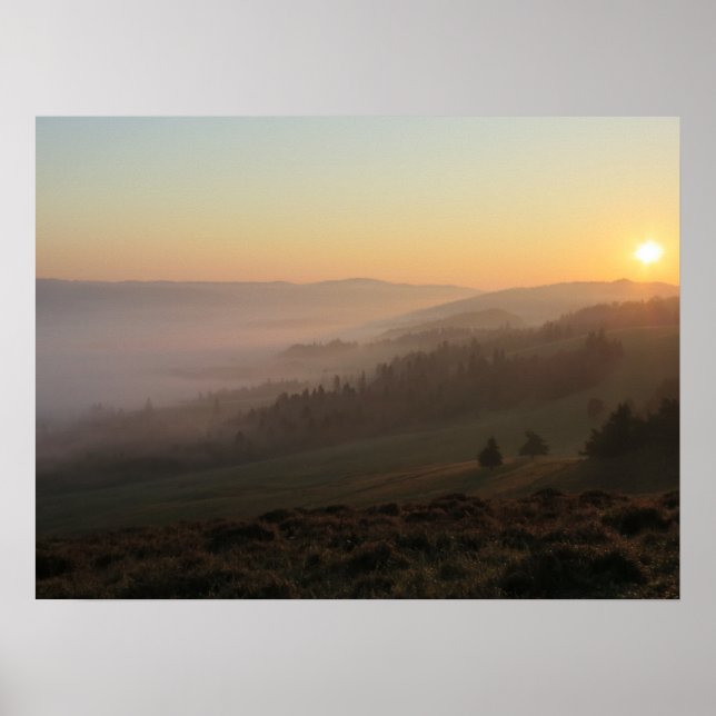 Pieniny autumn sunrise poster (Front)