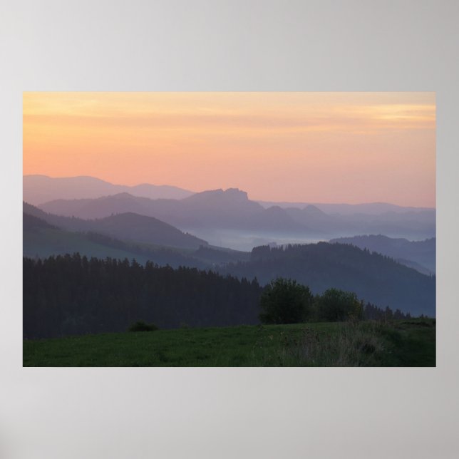 Pieniny sunrise poster (Front)