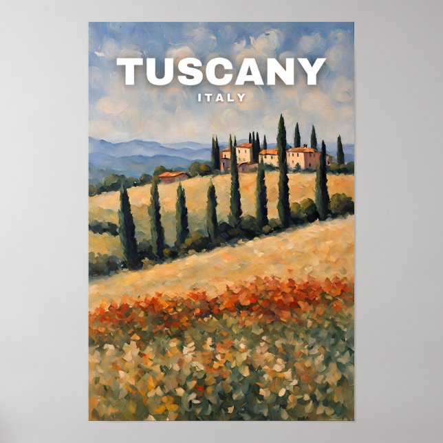 Pienza Tuscany Poster (Front)