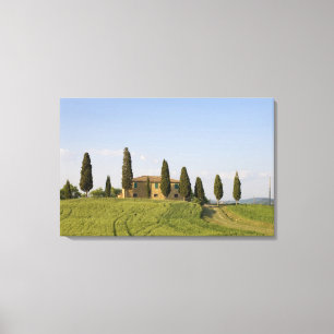 Pienza, Val d'Orcia, Siena province, Tuscany, Canvas Print