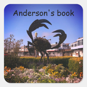 Pier 39 Crab Statue #2 Stickers