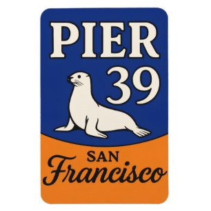 Pier 39 Flexible Photo Magnet