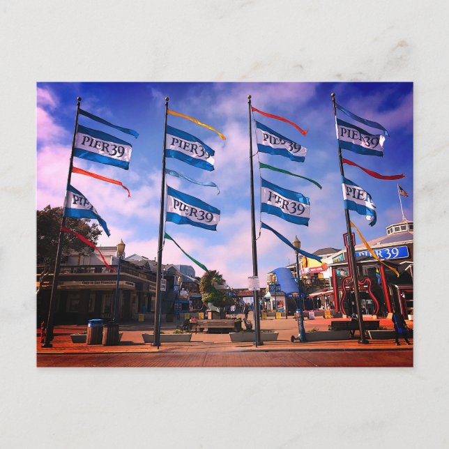 Pier 39 Sea Lion Statue #3 Postcard (Front)