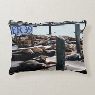 Pier 39 Sea Lions Decorative Cushion