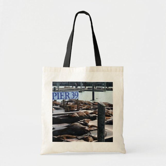 Pier 39 Sea Lions Tote Bag (Front)